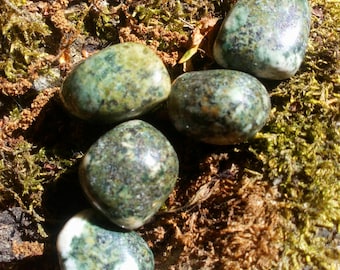 Preseli Bluestone Tumble Stone, Stonehenge Stone, Root & Third Eye Chakra