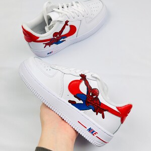 custom air force 1 spiderman