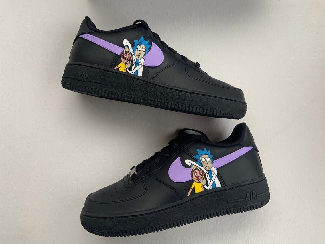 rick and morty air force 1's