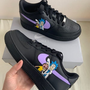 rick and morty black air force 1