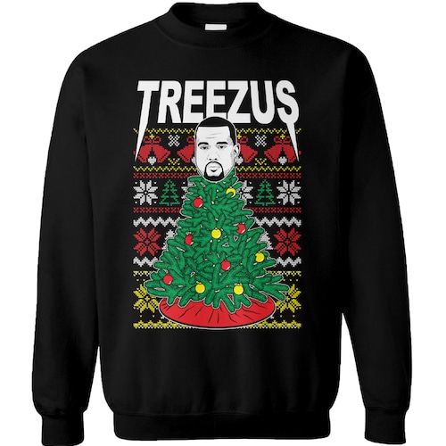 Treezus Ugly Unisex Christmas Sweater 