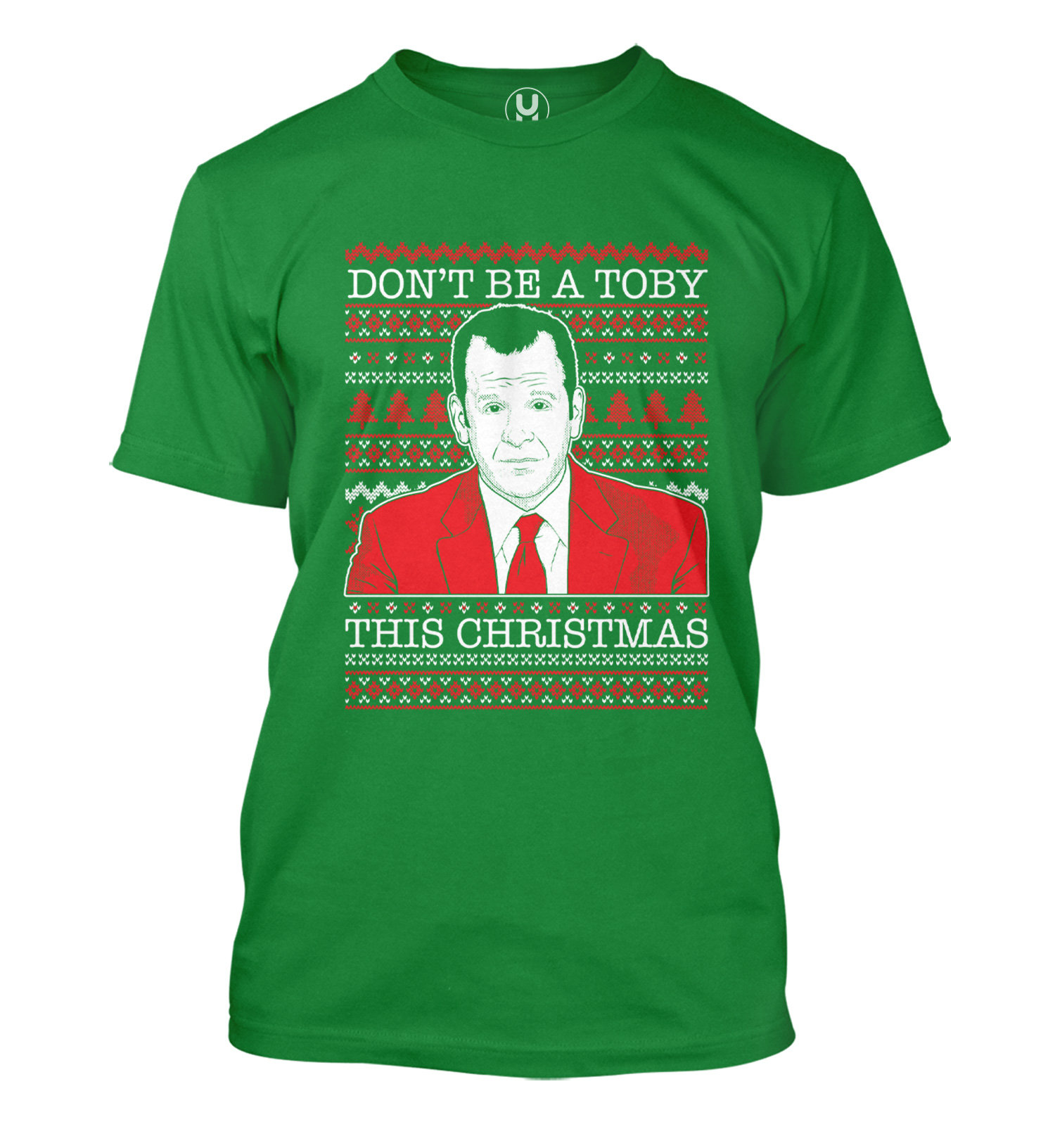 Don'T Be A Toby This Christmas Men'S T-Shirt - Funny Hr Human Resources Scranton Flenderson Office Tv Show Parody Merry Xmas Holiday Onlytee Design Foryou