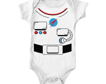 Baby Crew Neck Long-Sleeve Solid Color Onesie Astronaut in Space Keeping Red Heart Balloon Crawling Clothes Baby Crew Neck Long-Sleeve Solid Color Onesie Astronaut in Space Keeping Red Heart Balloon Crawling Clothes