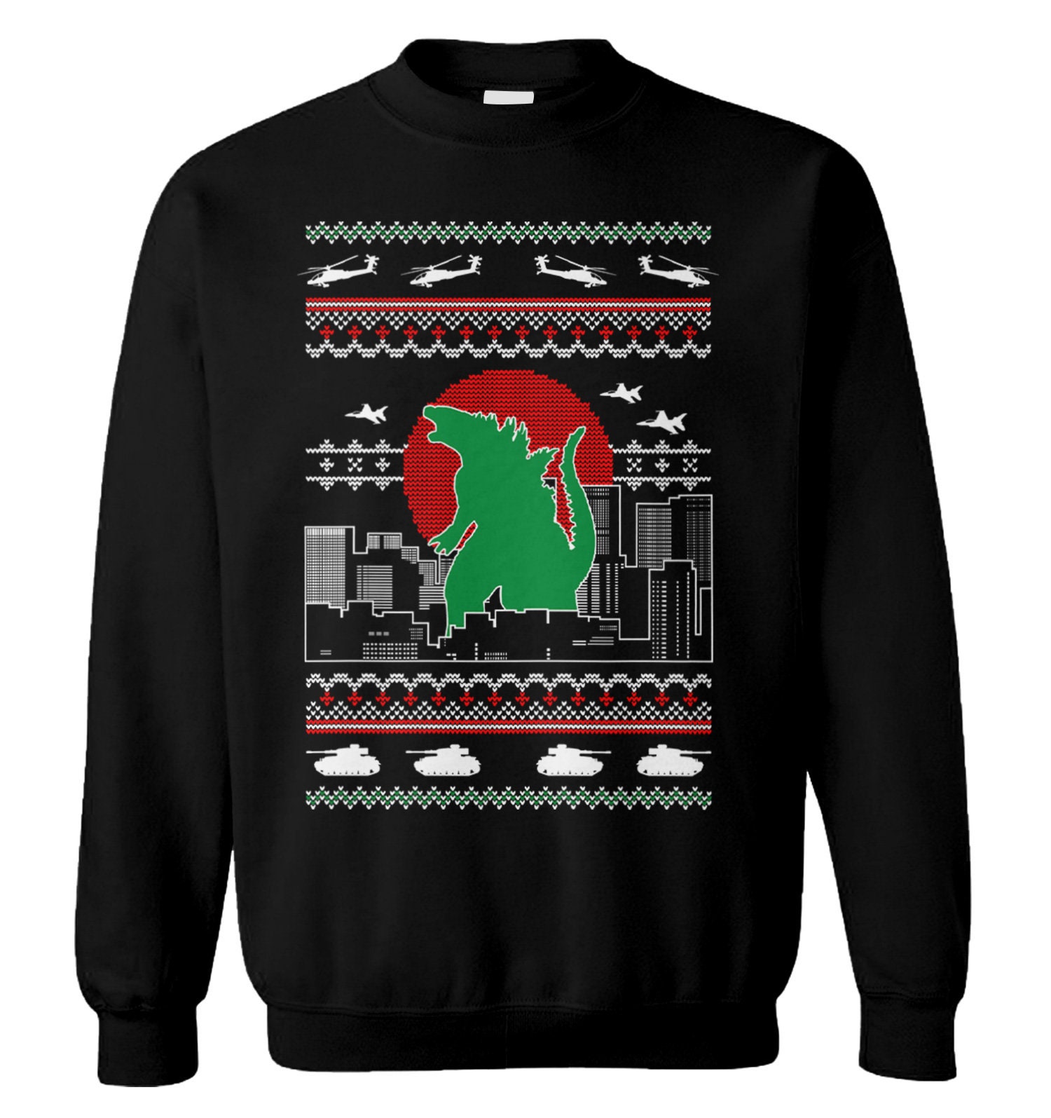 Godzilla Ugly Unisex Sweater Kaiju 