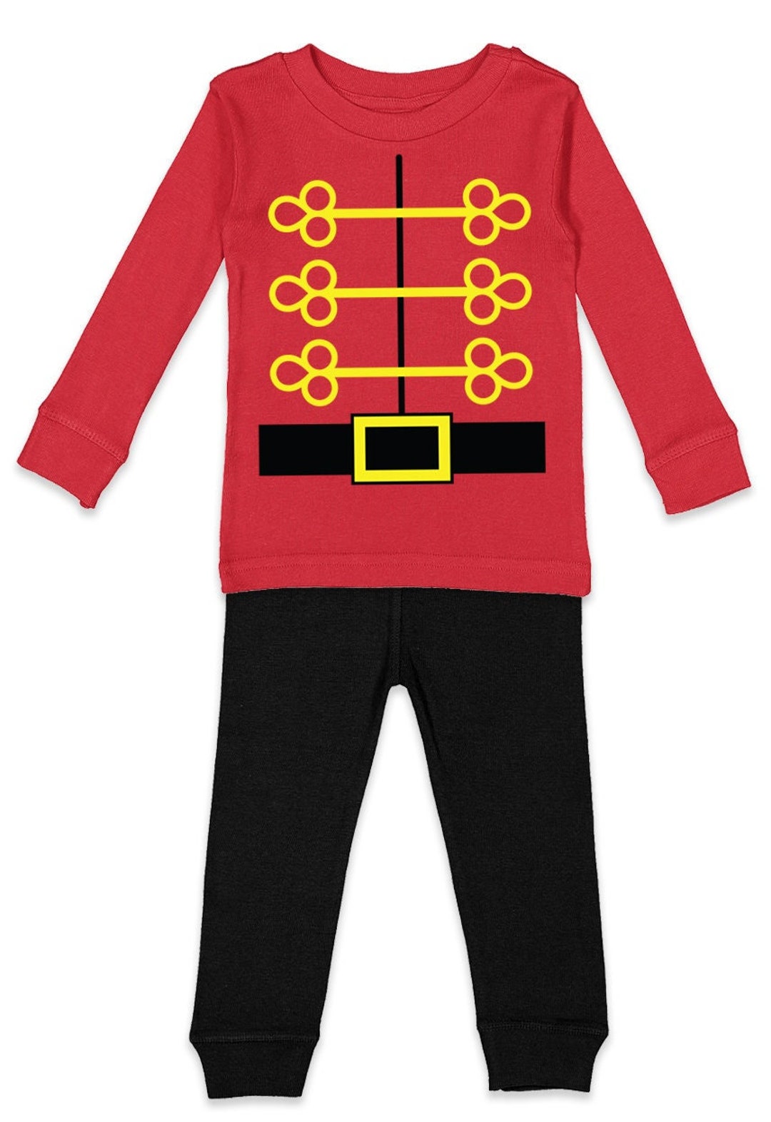 Nutcracker Kid's Pajama Set North Pole Holiday Merry Etsy