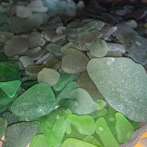 Genuino a granel Mar Caribe vidrio blanco marrón verde lote real Isla de Vieques, Puerto Rico suavizado playa sirena diy océano