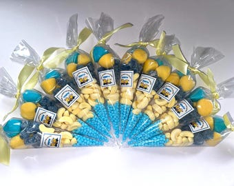 Minions Birthday Party Sweet Bags. Kids Birthday Sweet Cones/ Party Favours