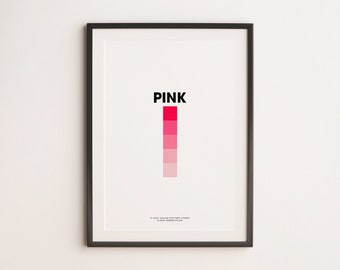 Pink Colour Swatch | Art Print