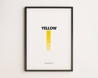 Yellow Colour Swatch | Art Print