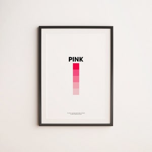 Pink Colour Swatch | Art Print