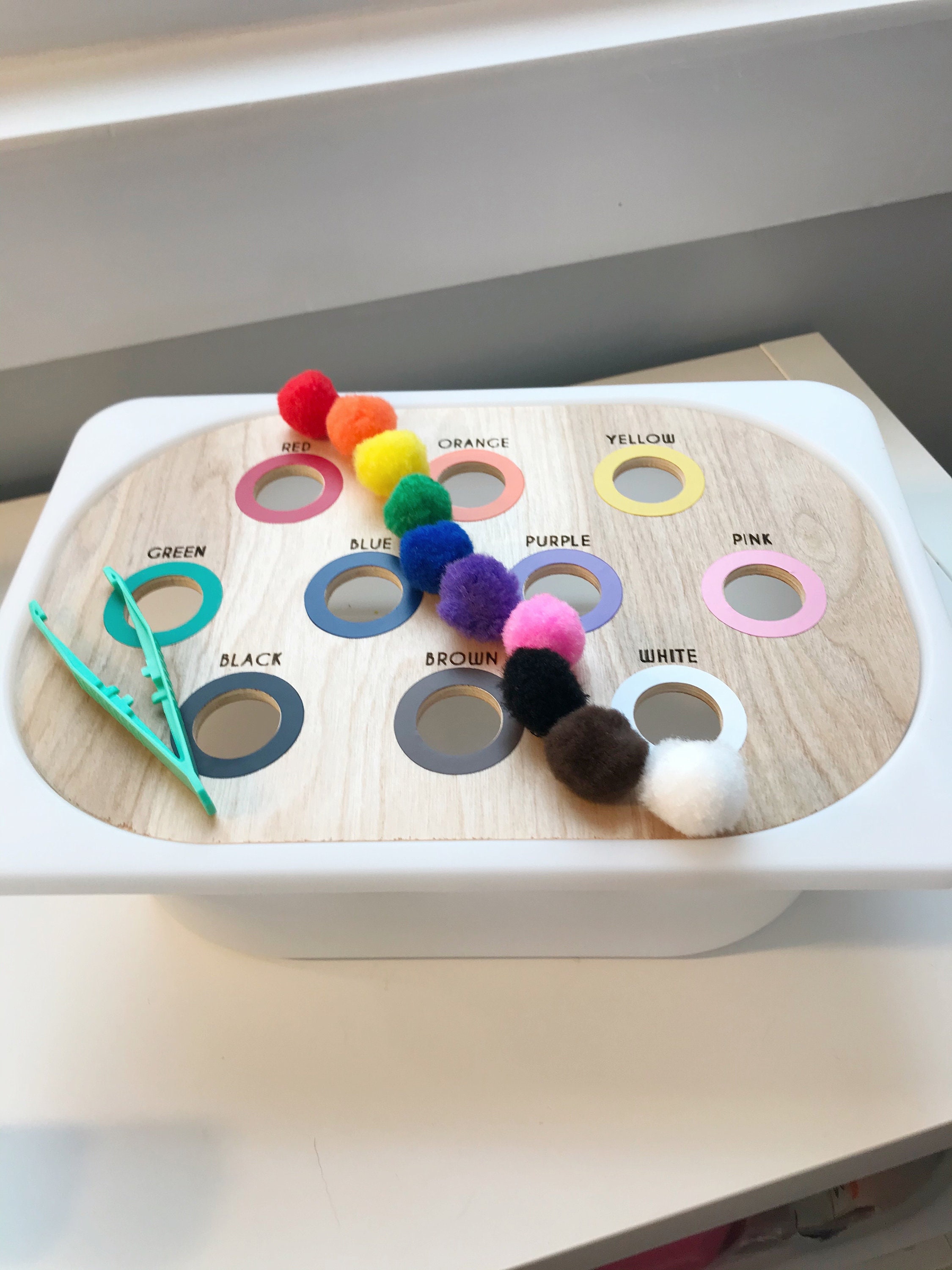 Color Sorting Lid for Small Trofast Bin MultiLingual Options Baby