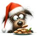 12 Christmas Dog Clipart - Festive Holiday Digital Download 300 DPI for ...