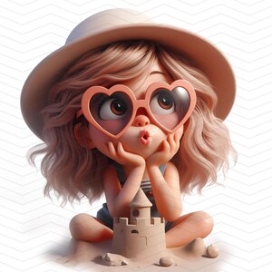 Paquete de imágenes prediseñadas de una muñeca de trapo caprichosa / Alta resolución (30 x 30 cm) / 300 DPI / Descarga digital instantánea / Uso personal y comercial