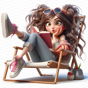 Donne stravaganti Clipart / 10 immagini JPG / Alta risoluzione / Download immediato, uso personale e commerciale