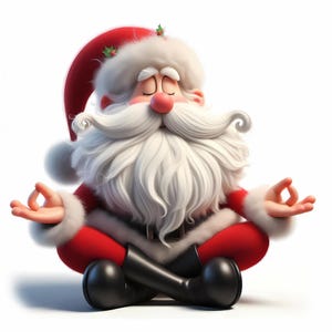 Schrulliges Weihnachten Clipart Bundle, lustige Santa Grafik - skurriles Weihnachtsdesign, digitaler Download, kommerzielle Nutzung
