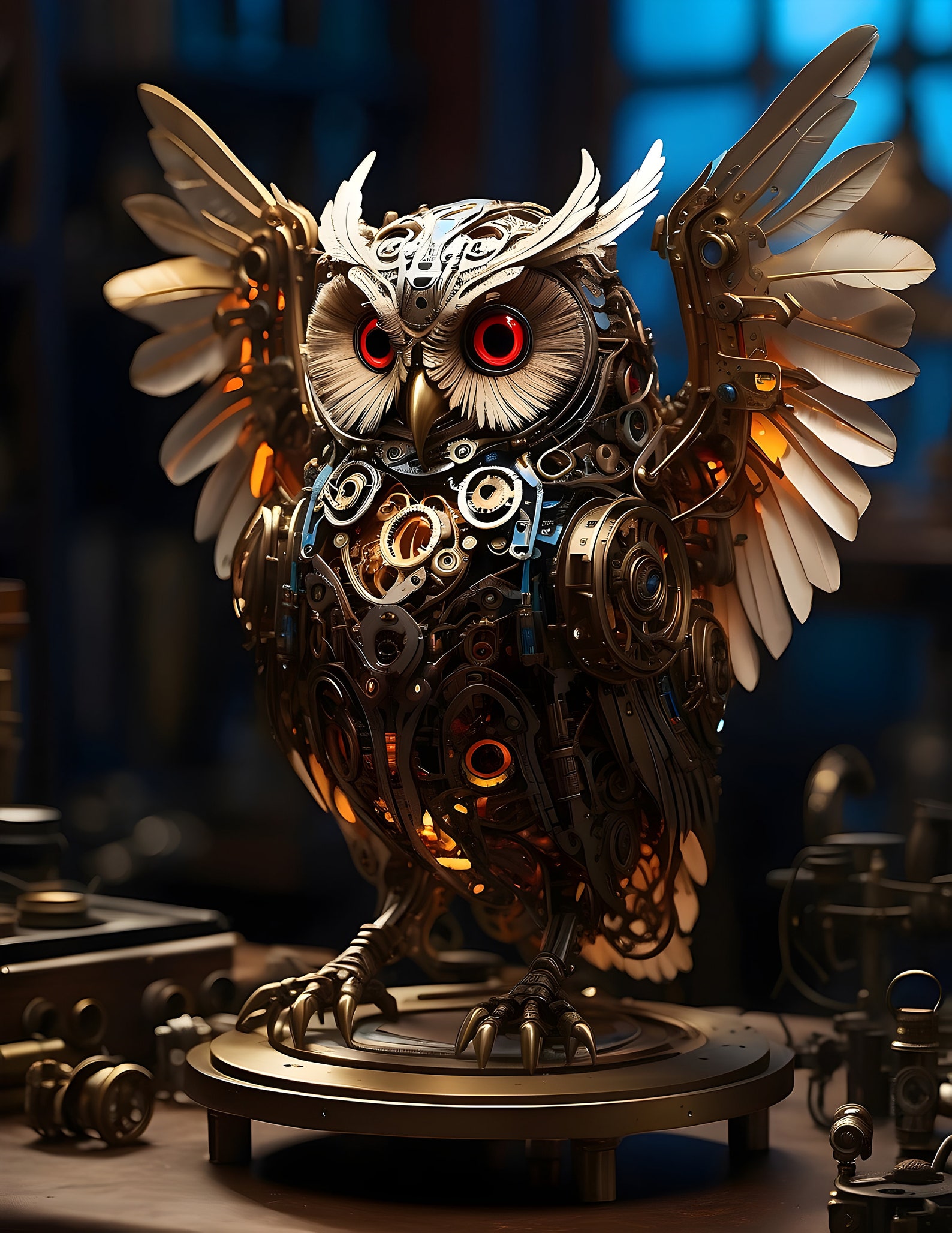 Owl Fn Steampunk Vintage Owls, Digital Art - Instant Download - Etsy