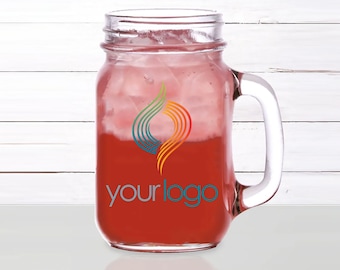 Custom Printed Glass Mason Jar