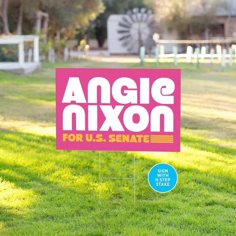 Angie Nixon for US Senate Florida Yard Signs 24x18 Double Sided 10 Pack ...