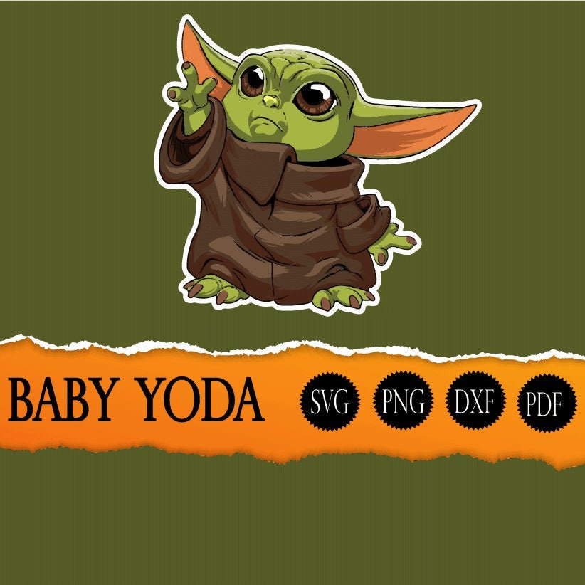 Baby Yoda Svg For Cricut Etsy