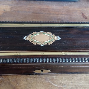 antic french pencil case or jewelry box