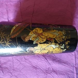cornet à dés cartons bouilli asiatique Napoleon 3