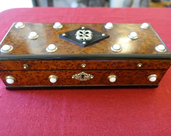 アンティークボックス、フランスのナポレオン3世スタイルのジュエリー