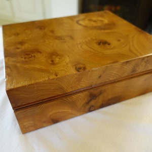 cigar box in vintage cigar humidor magnifying glass