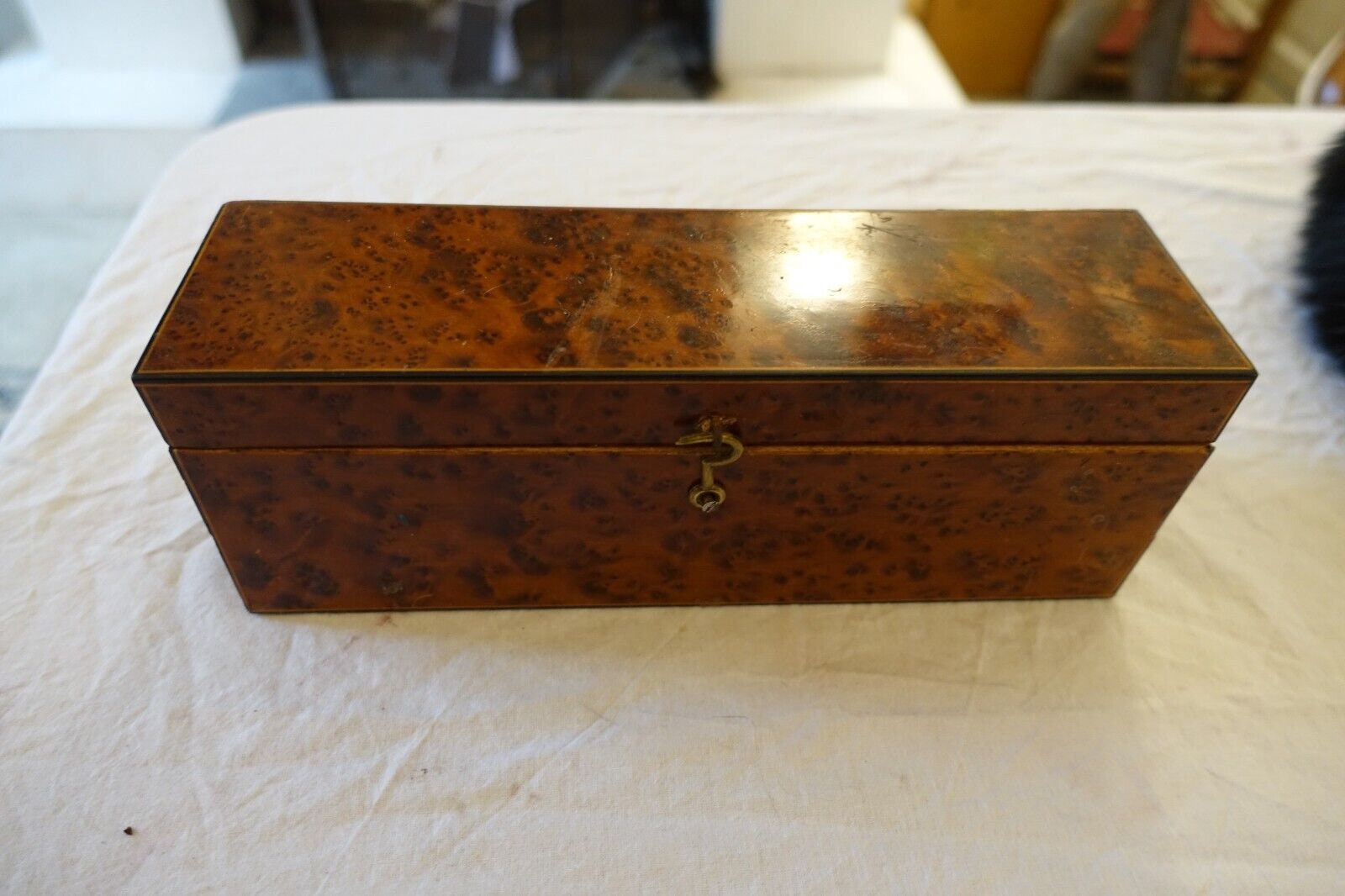 Art Nouveau Cigarette Box Box Elm Magnifying Glass Lemaire Smoking Box
