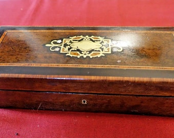 Glove box / jewelry marquetry XIX Napoleon III Boulle