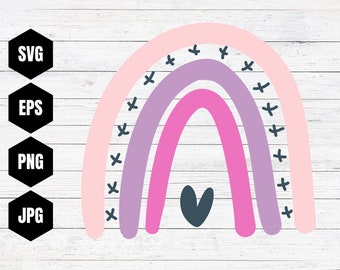 Download Double Rainbow Svg Etsy