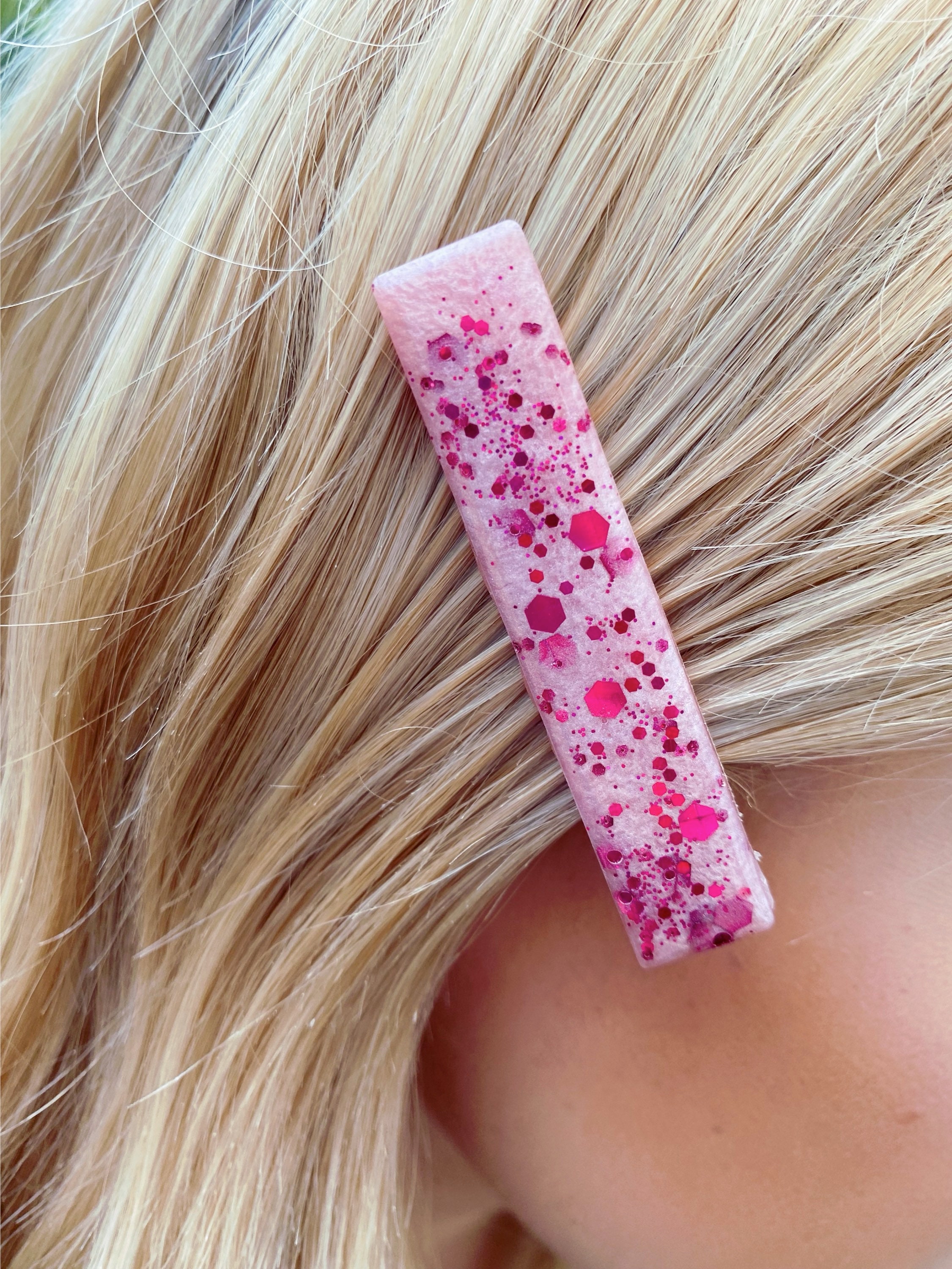 Handmade Colourful Resin Hair Clips / Summer Accessories / Etsy