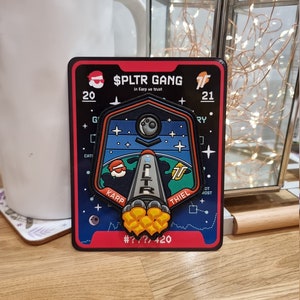 Palantir PLTR Moon Mission WallSteetBets Commemorative Space Flight PVC Patch - WSB Reddit Memestock Morale Patch