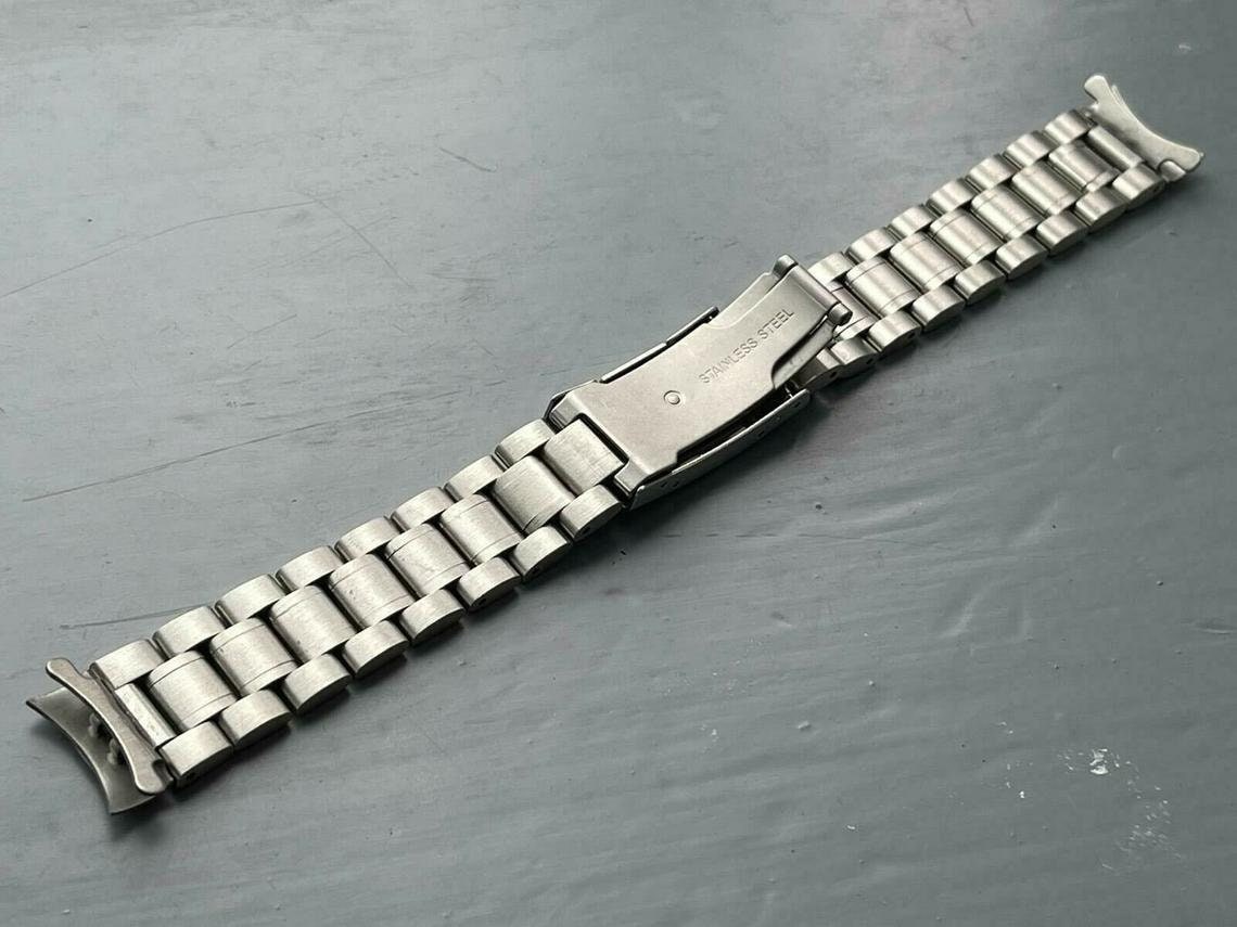 NEW 18MM seiko Stainless Steel Curved Ends Gents Watch Strap/ | Etsy