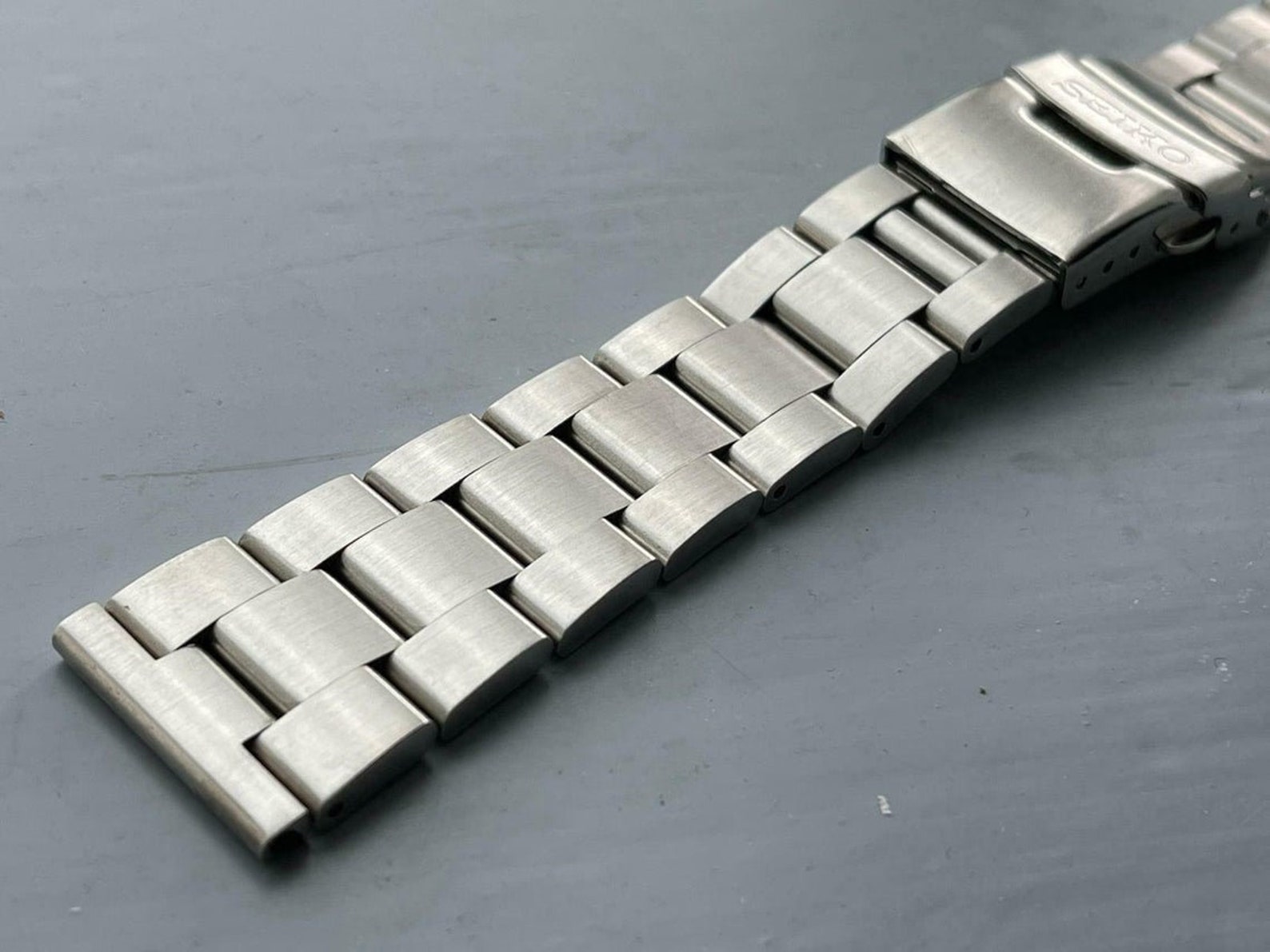 Seiko 20mm/22mm Oyester Stainless Steel Mens Watch Strap FLAT Etsy UK