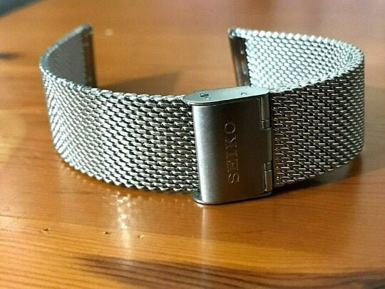 SEIKO 18mm/20mm/22mm S/STEEL Shark Mesh Gents Watch Strapnew | Etsy UK