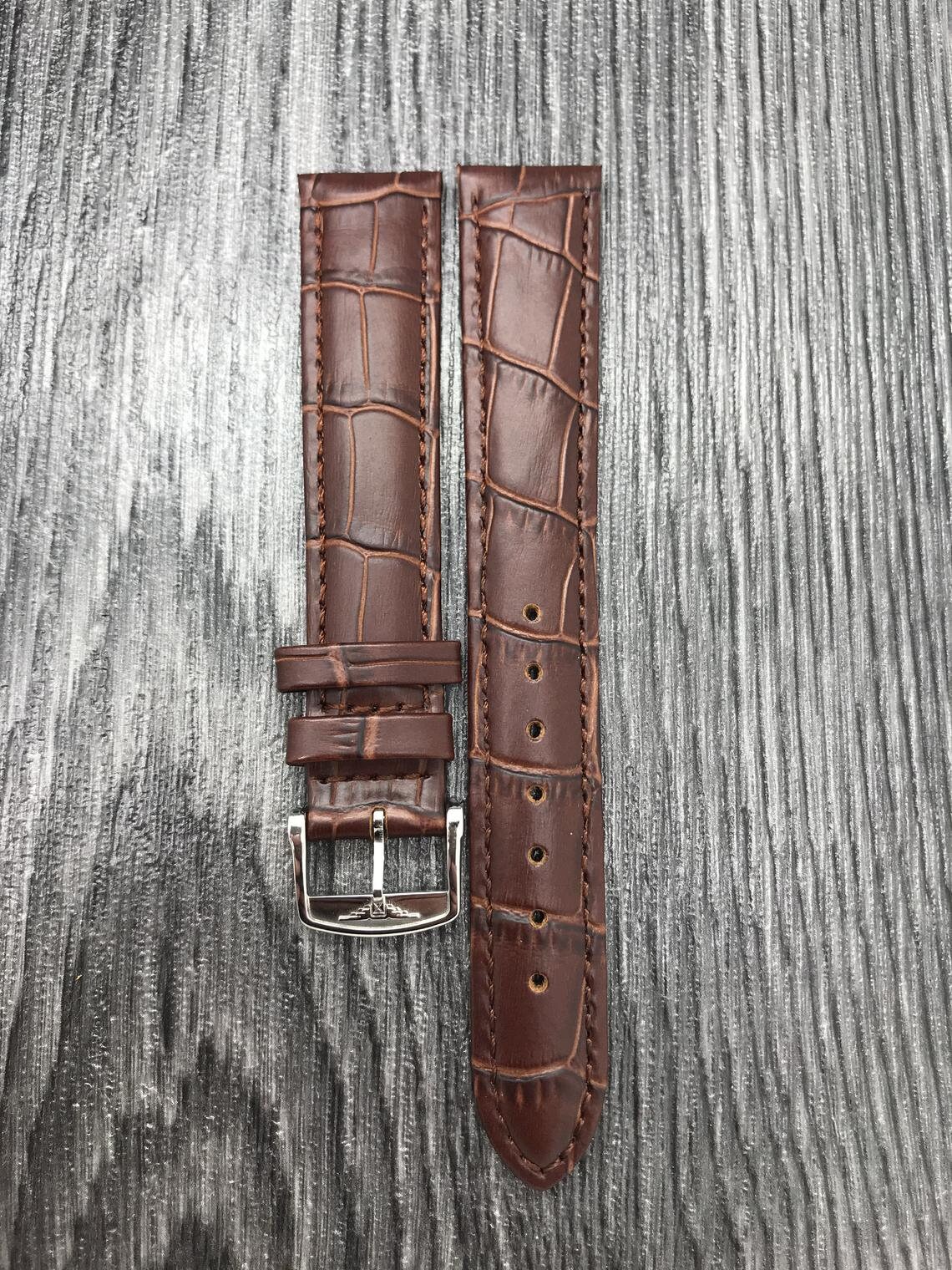 New Longines 18mm/20mm Genuine Leather Strap with Silver B Etsy