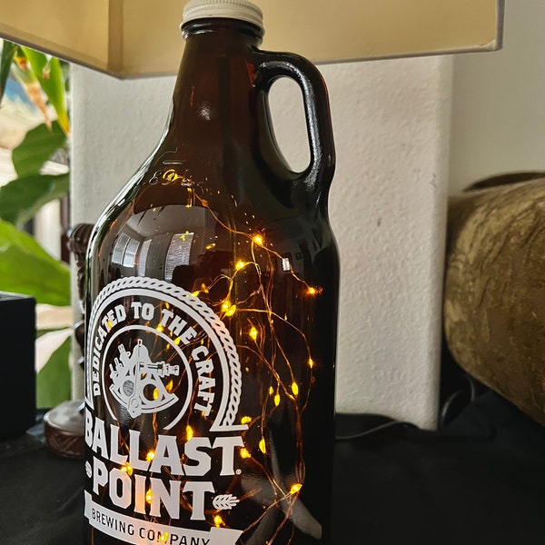 Glass Bottle Lamps Etsy