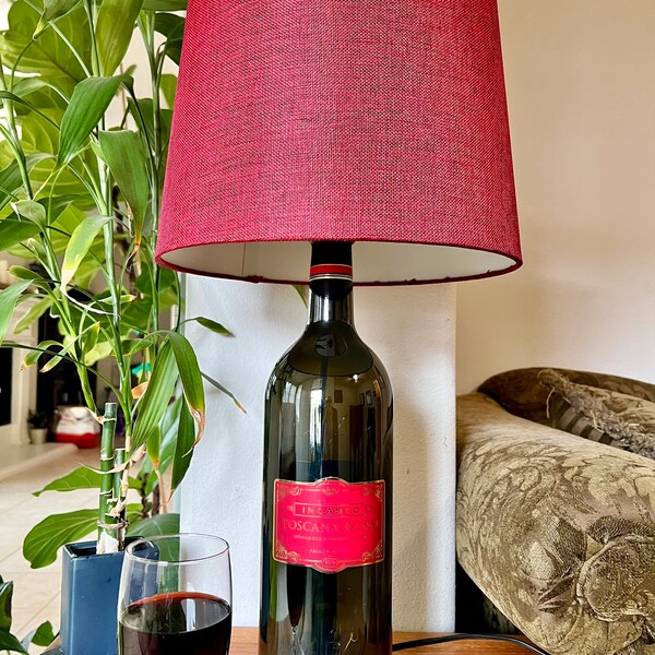 Wine Bottle Lamp Etsy