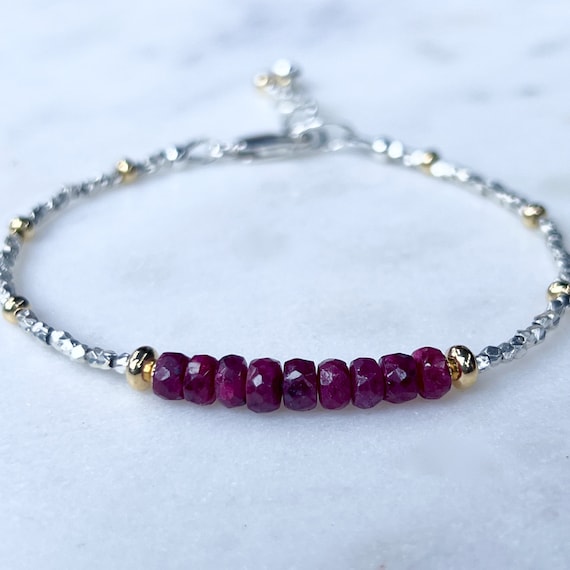 Pink Tourmaline and Rainbow Moonstone 3-Row Bead Bib Necklace Sterling Silver Pink Tourmaline and Rainbow Moonstone 3-Row Bead Bib Necklace Sterling Silver