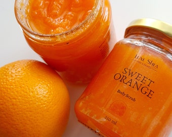 Sweet Orange body scrub, Pink Grapefruit body scrub