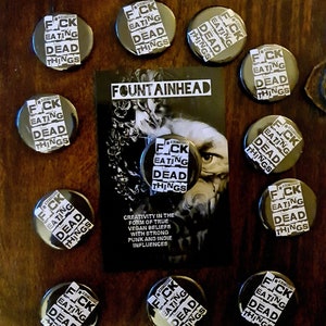 Jävla ätande döda saker nålmärke. Vegan, vegetarian