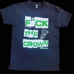 A la mierda la corona. Camiseta antimonarquía, reina, Irlanda