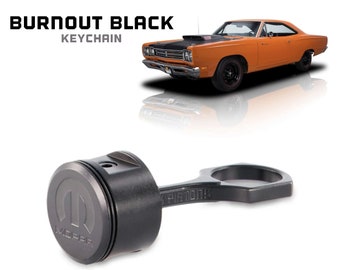 PINK PISTONS Mopar® Piston Keychain - Burnout (Matte Black)
