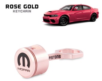 PINK PISTONS Mopar® Piston Keychain - Rose Gold (Metallic)