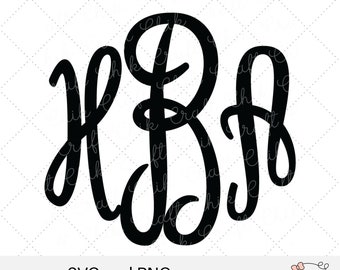 Download Monogram Fonts Svg Etsy