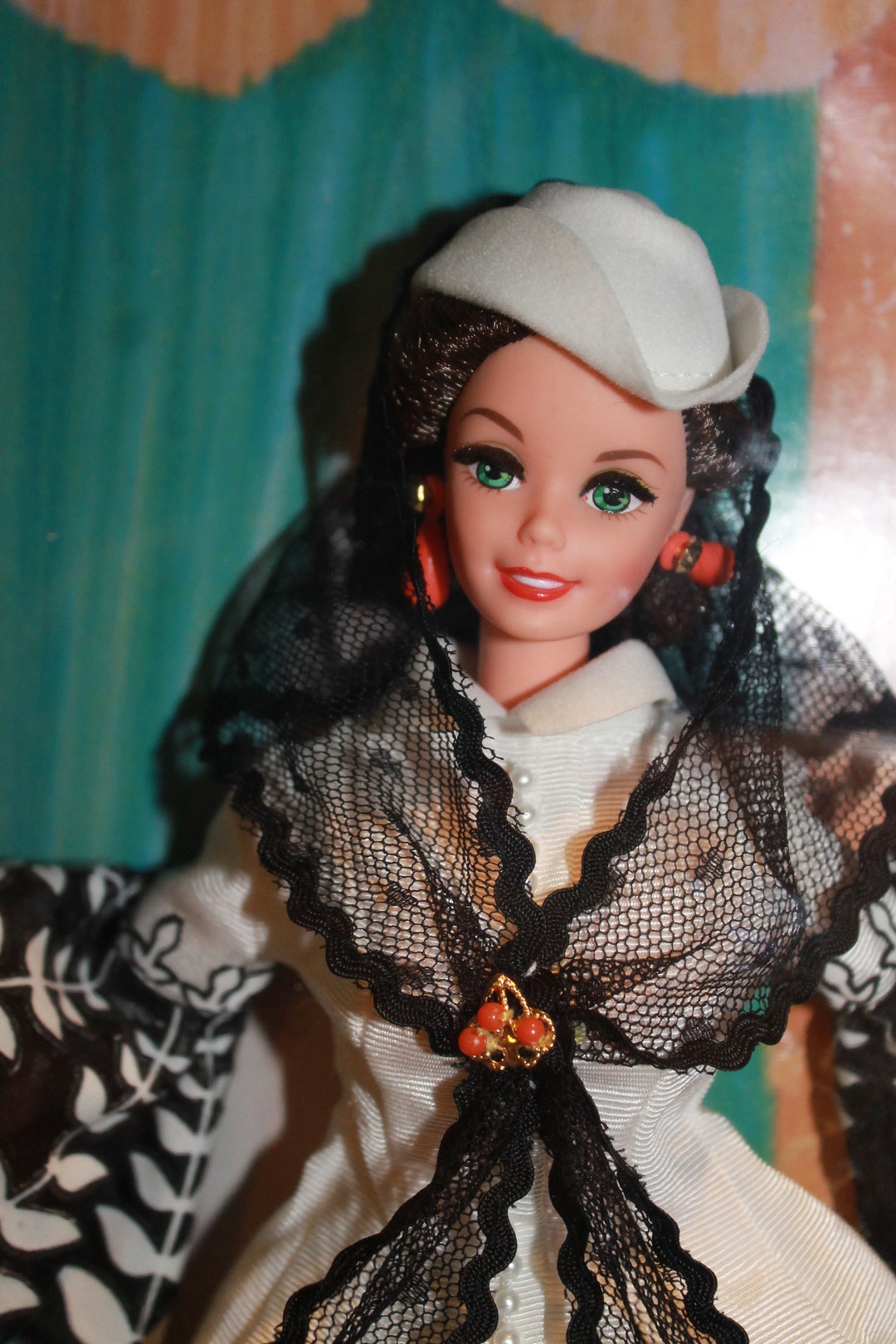 barbie black and white dress Barbie x Aille Design: Classic Chevron have for a true fan of the popular character. White Dress Barbie Scarlett Vintage