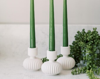 Bottle Modern Concrete Taper Candle Holder