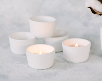 Modern Cup Concrete Tea Light Candle Holder