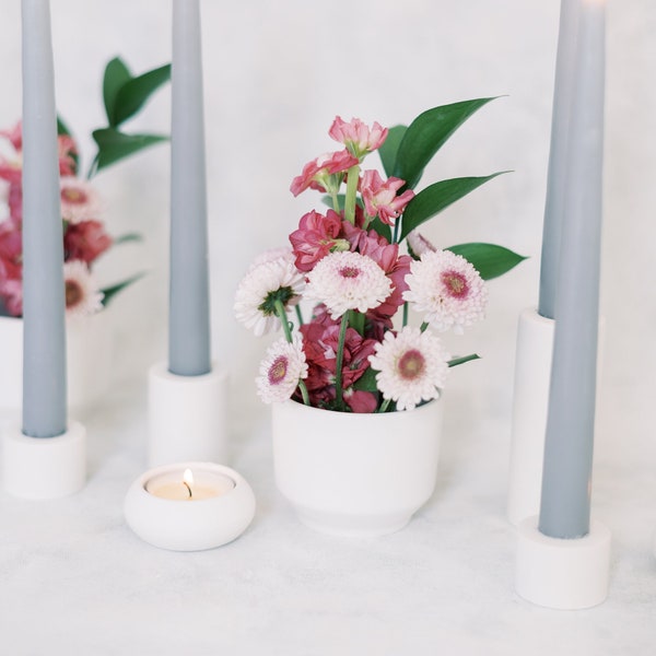 Tall Flower Frog Bowl