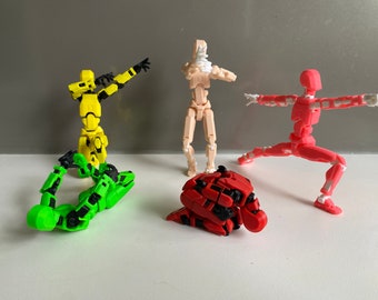 Kit Dummy 13 (requiere ensamblaje): figura de acción articulada con articulación similar a la humana - SOLO ARCHIVO DIGITAL